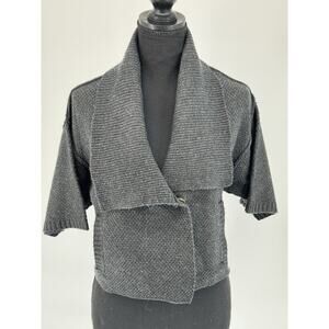 Michael Stars Wool Cashmere Cropped Cardigan Sweater Size S Short Sleeves Soft